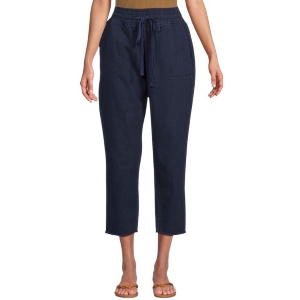 AREA STARS Women’s Ali pant in navy elastic waist cropped - Picture 6 of 7